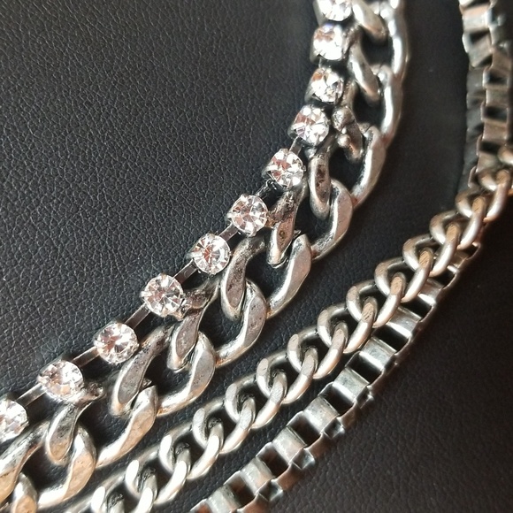 Boho necklace choker silver - Picture 4 of 5